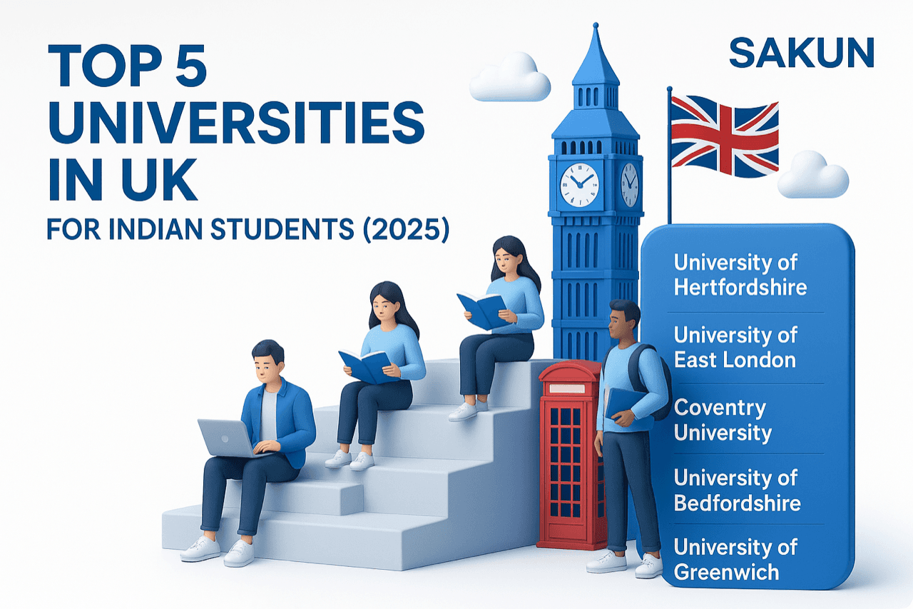 Top 5 Universities in the UK for Indian Students (2025)